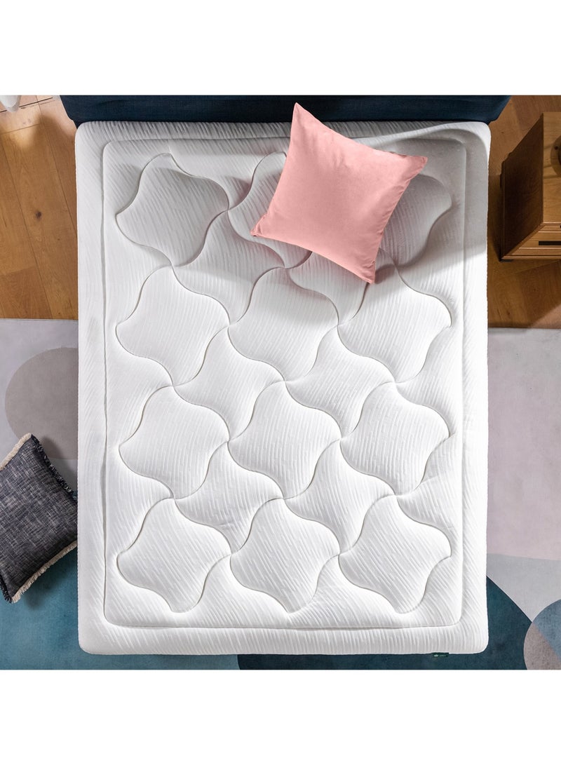 Zinus 30cm Cloud Memory Foam Mattress | Queen Size | Pressure Relieving Comfort | Fiberglass-Free | OEKO-TEX®| CertiPUR-US® Certified | Mattress in a Box | White | 200L × 160W × 30H CM | - Image 1